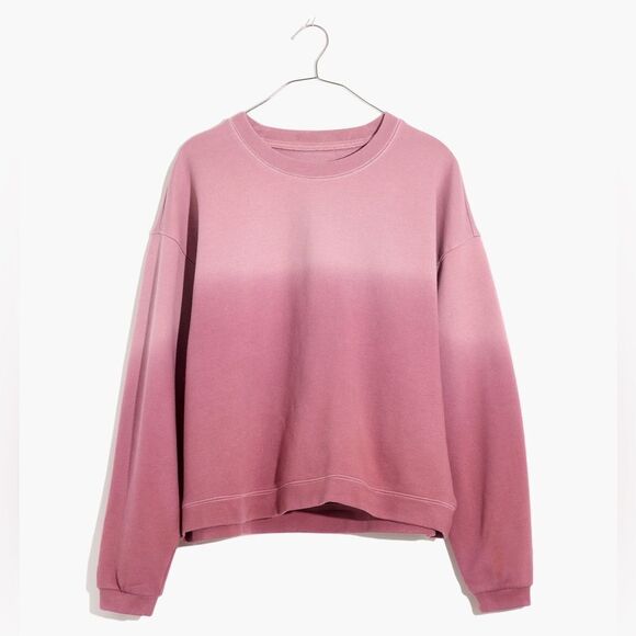 Madewell Women's Mauve Crew Neck Sweater - Picture 2 of 6